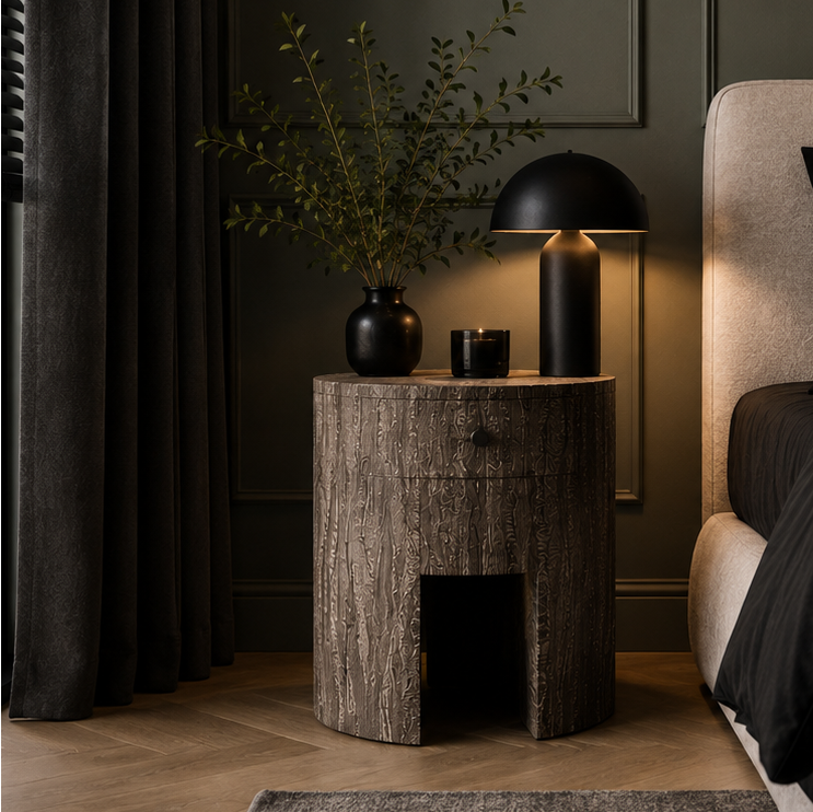 Portland Wood Bedside Table