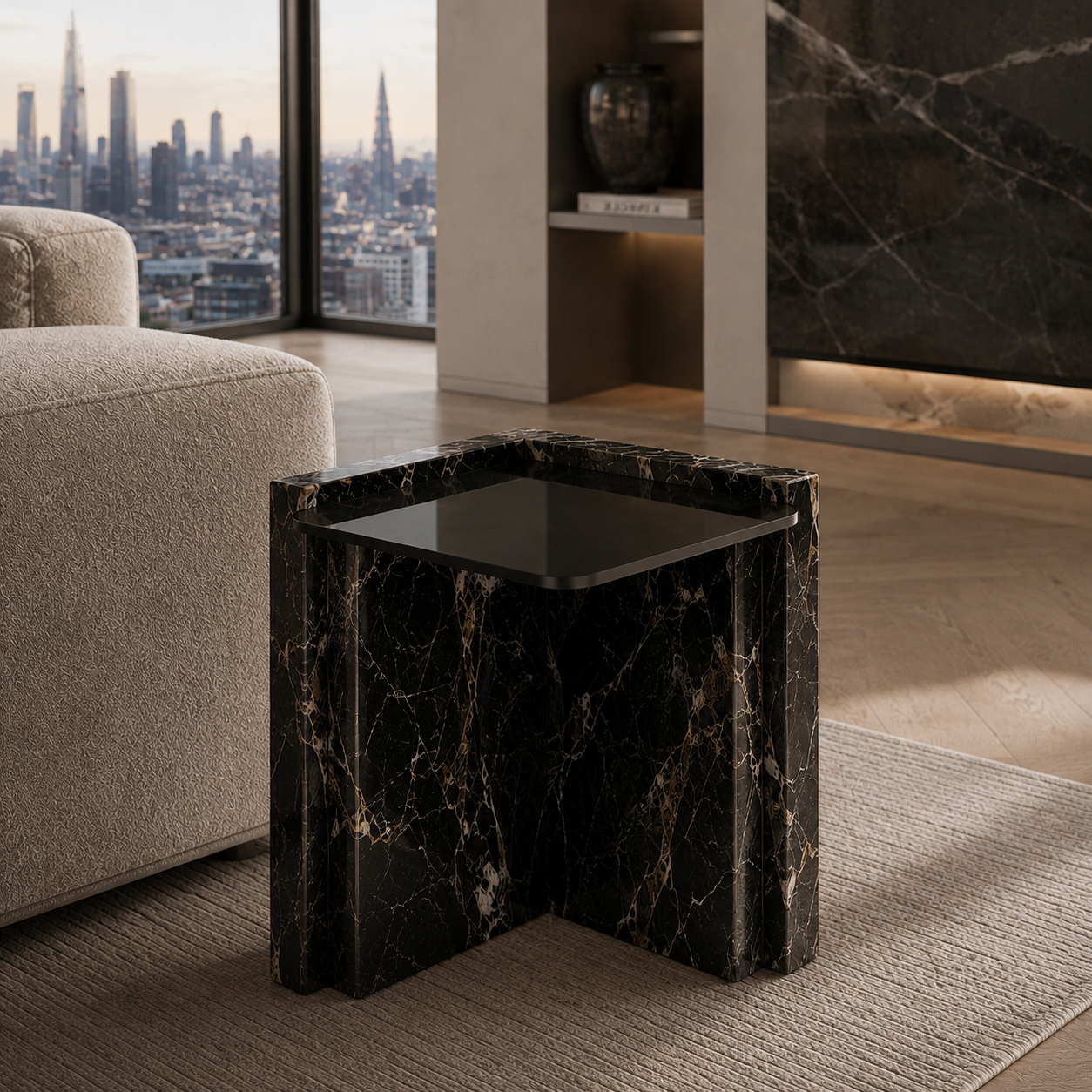 Ashburn Marble Side Table