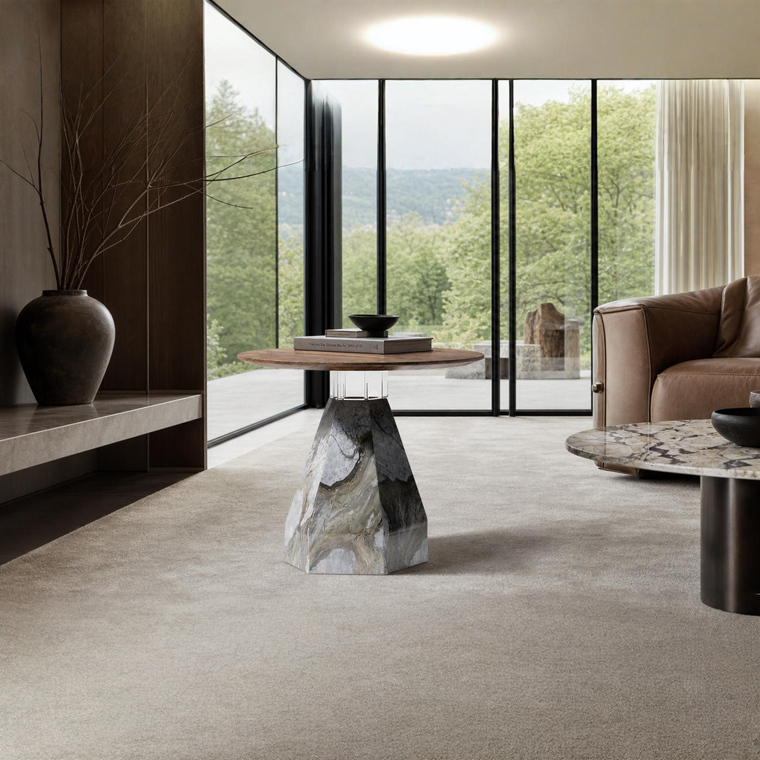 Savile Marble Side Table