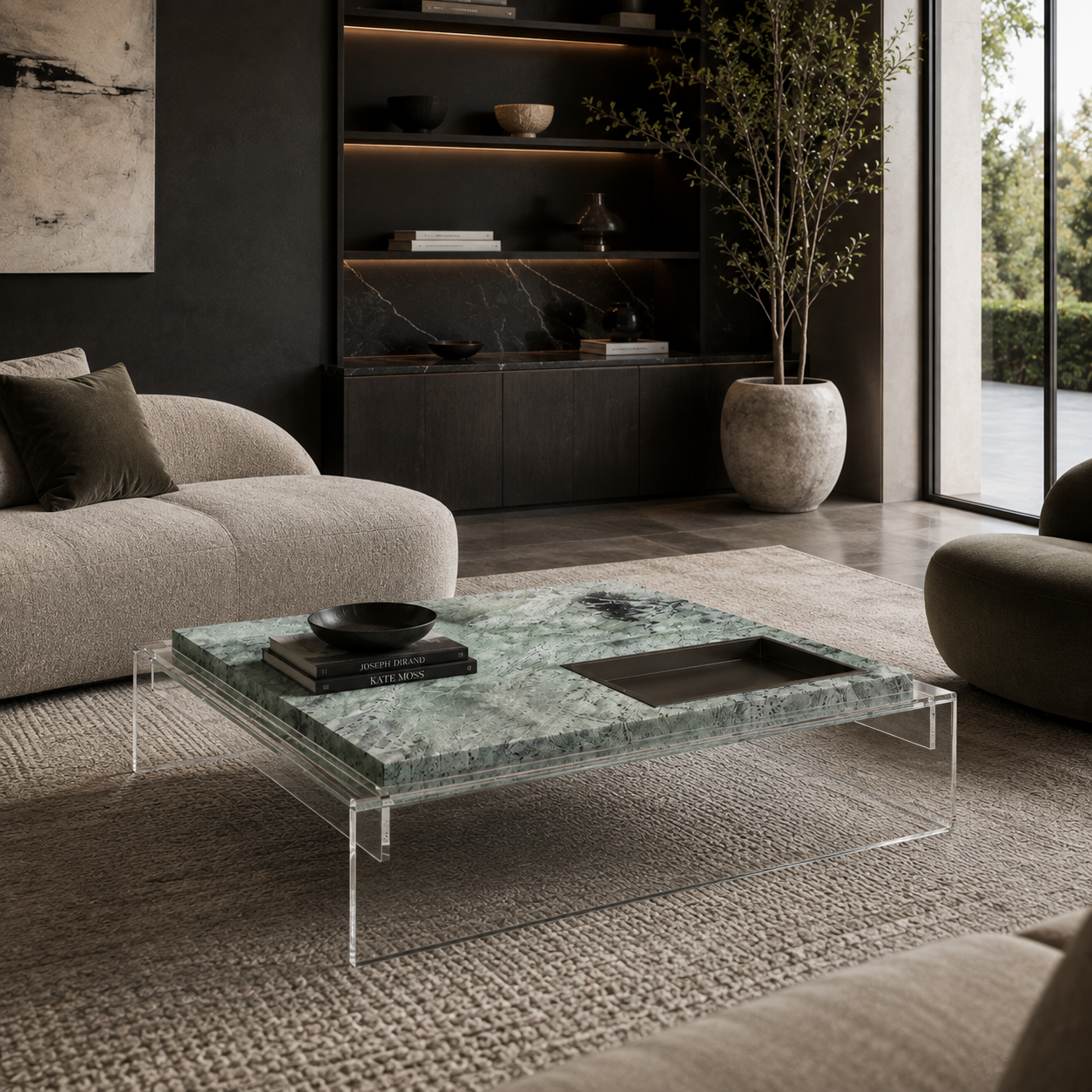 Berkeley Green Marble Coffee Table