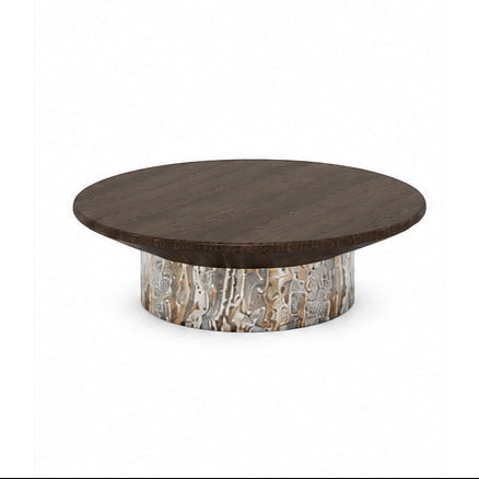 Burlington Marble & Wood Coffee Table