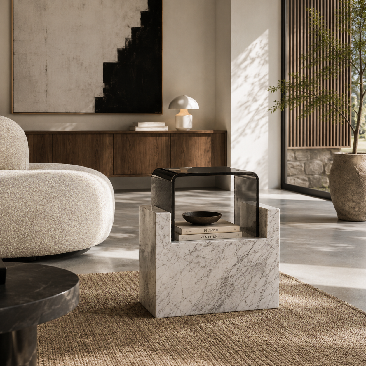 Cavell Marble Side Table