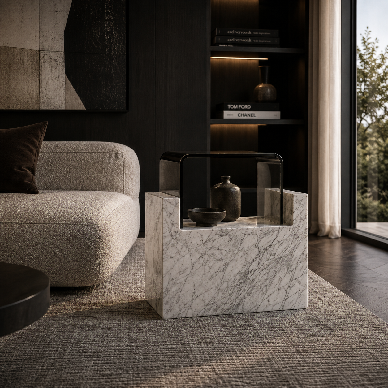 Cavell Marble Side Table