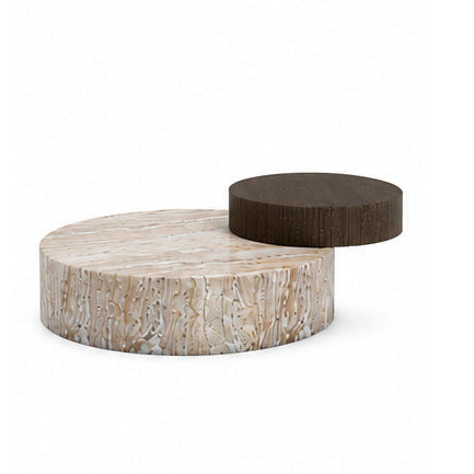 Montagu Marble & Wood Coffee Table