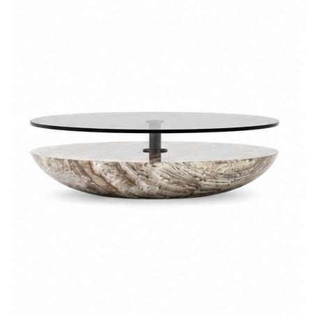 Devereux Sculptural Marble Coffee Table