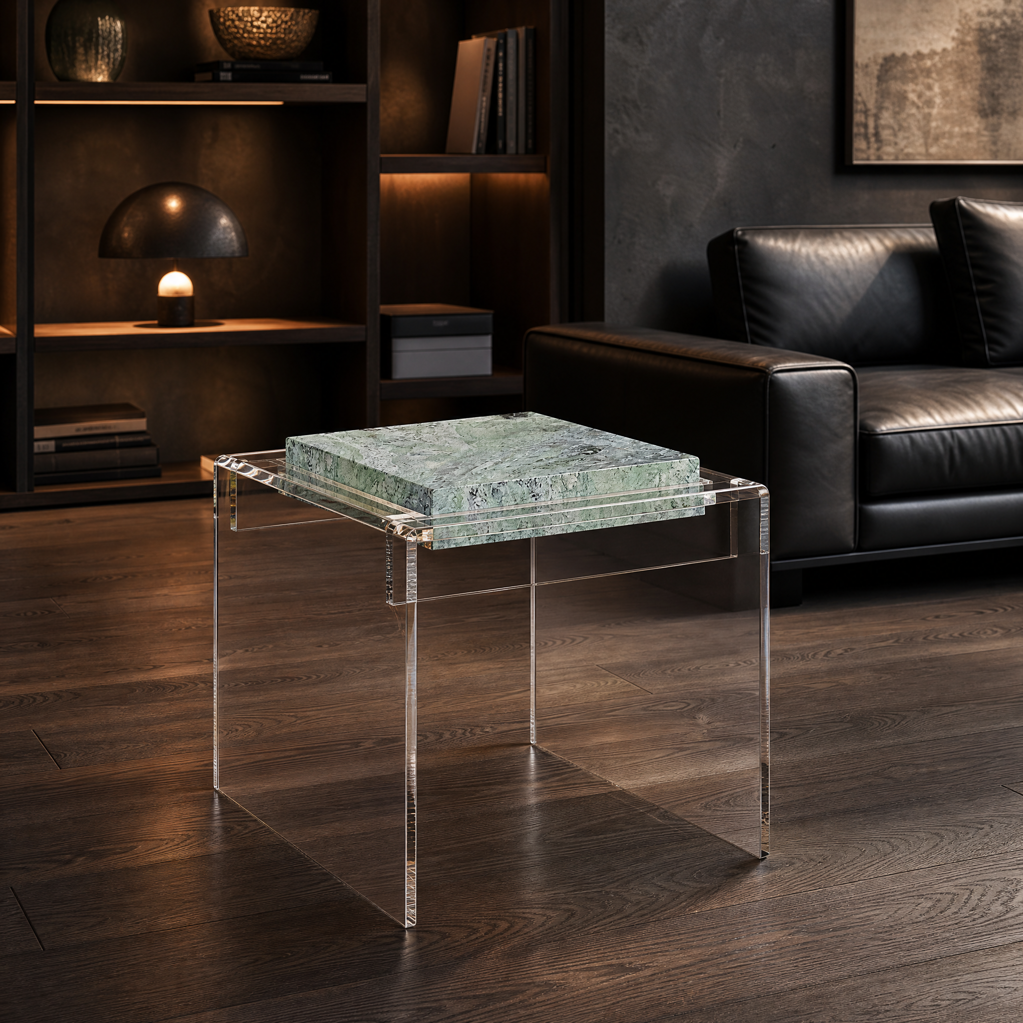Berkeley Green Marble Side Table