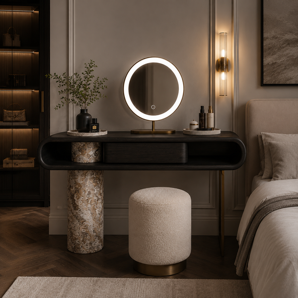 Grosvenor Marble & Wood Dressing Table