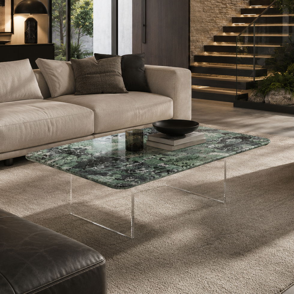Curzon Green Marble Coffee Table