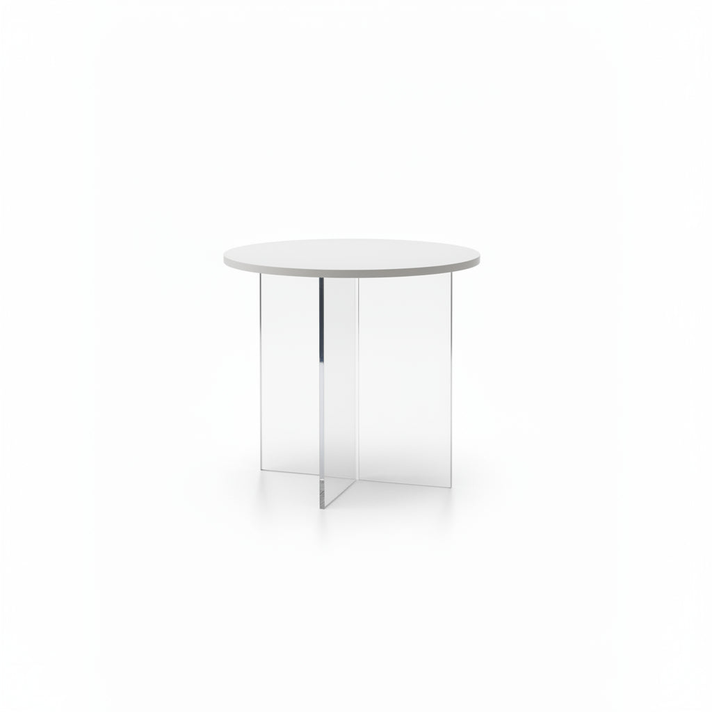 Chesterfield Marble & Wood Side Table