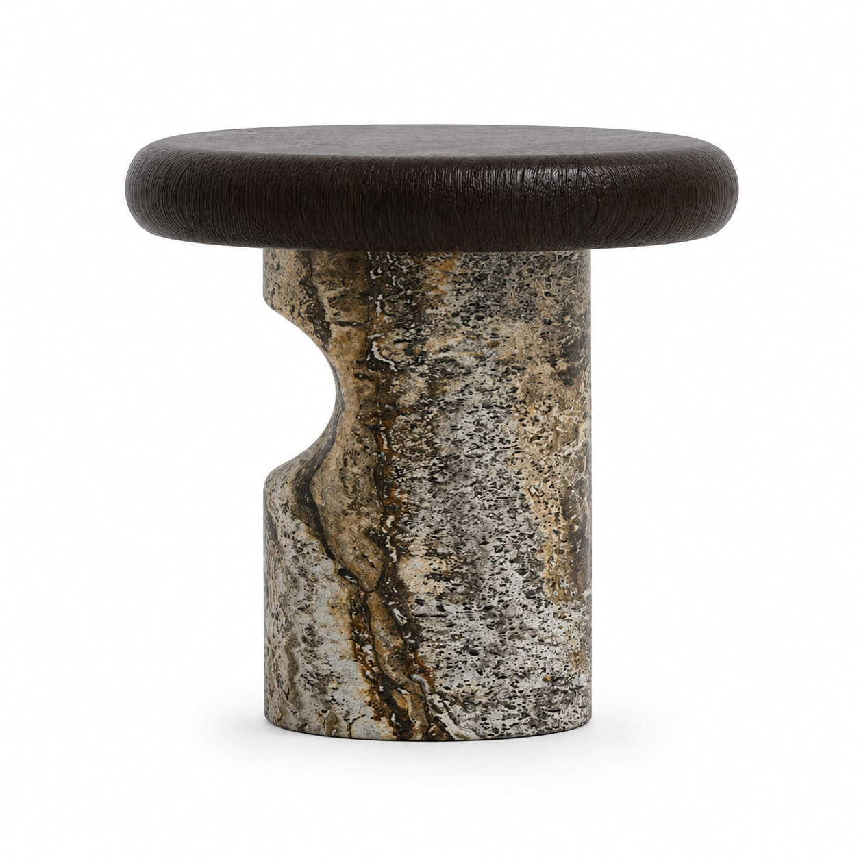 Grosvenor Marble & Wood Side Table