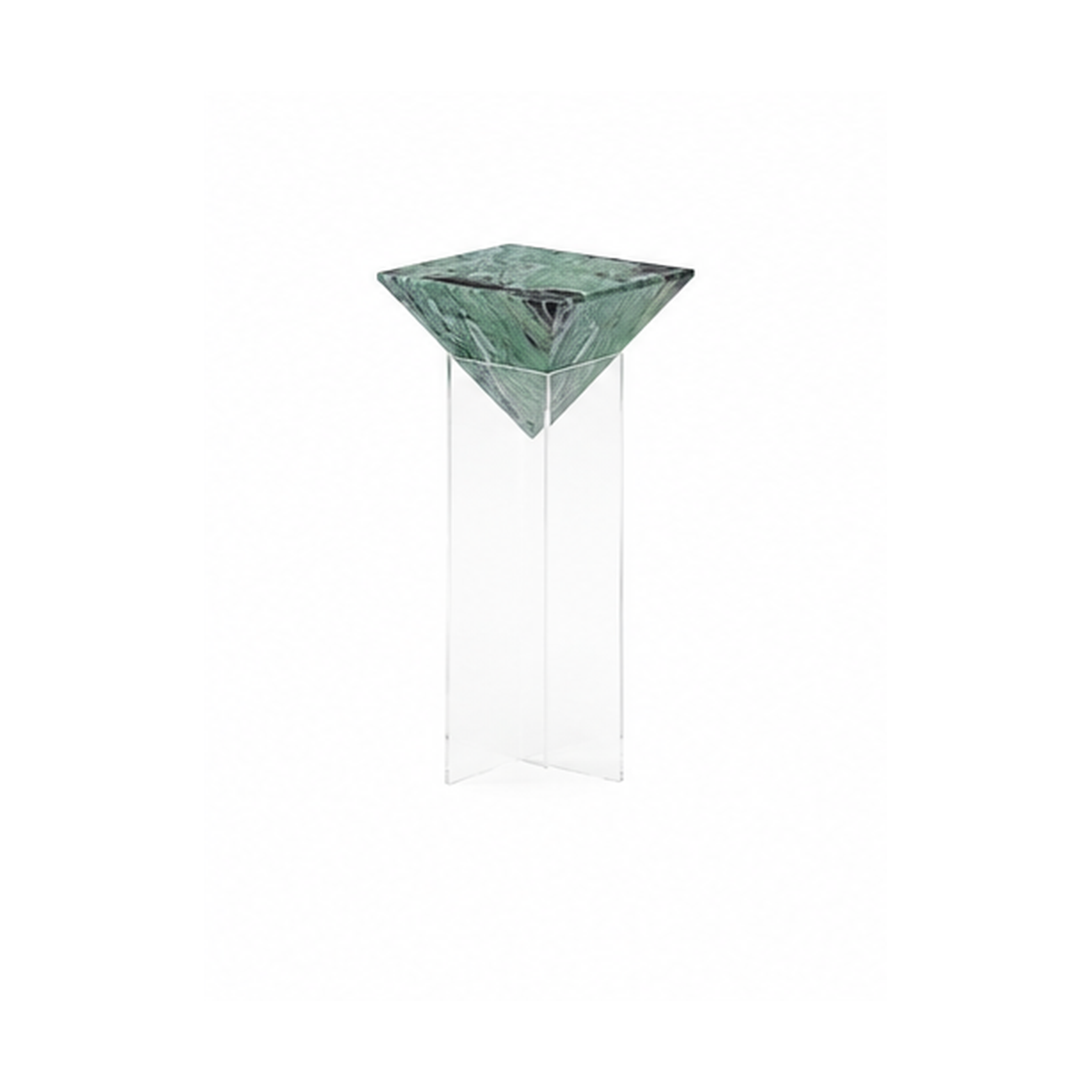 Marston Green Marble Pedestal Table