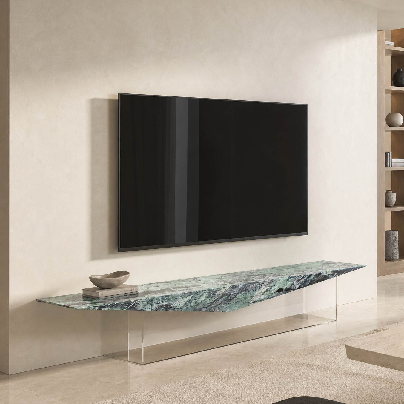 Marston Green Marble TV Unit