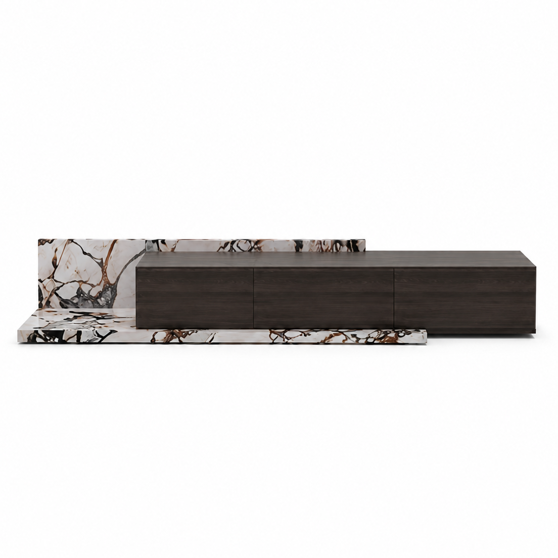 Connaught Marble & Wood TV Unit