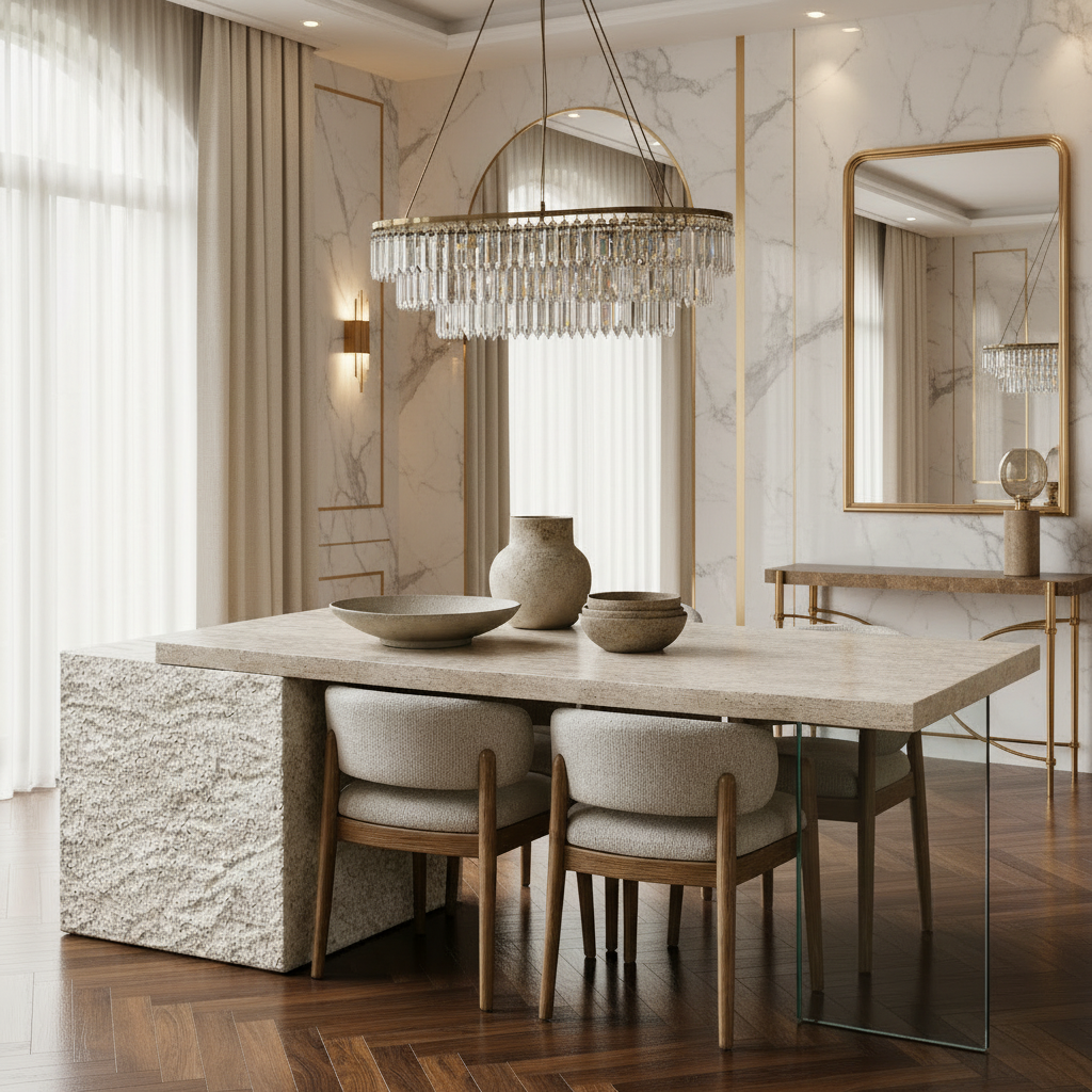 Sinclair Marble Dining Table