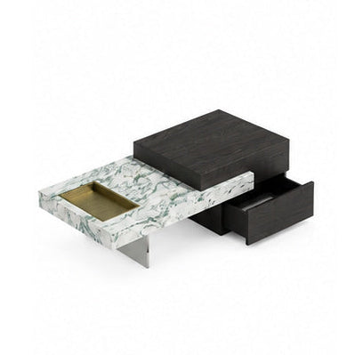 Hanover Marble & Wood Coffee Table