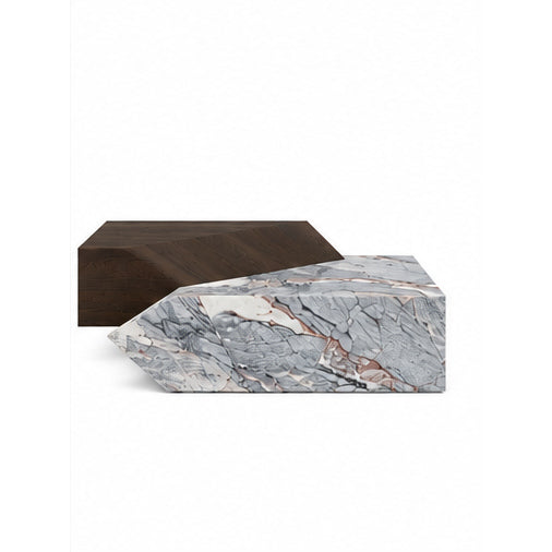 Mercer Marble & Wood Coffee Table