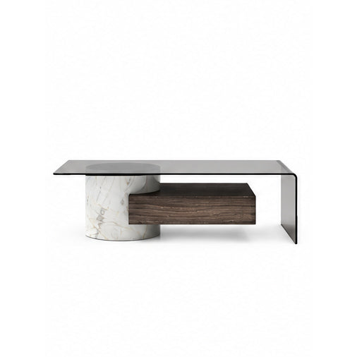 Sterling Marble & Wood Coffee Table