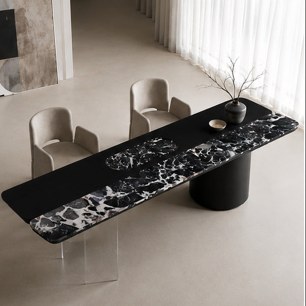Arlington Marble & Wood Dining Table