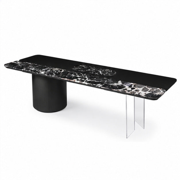 Arlington Marble & Wood Dining Table
