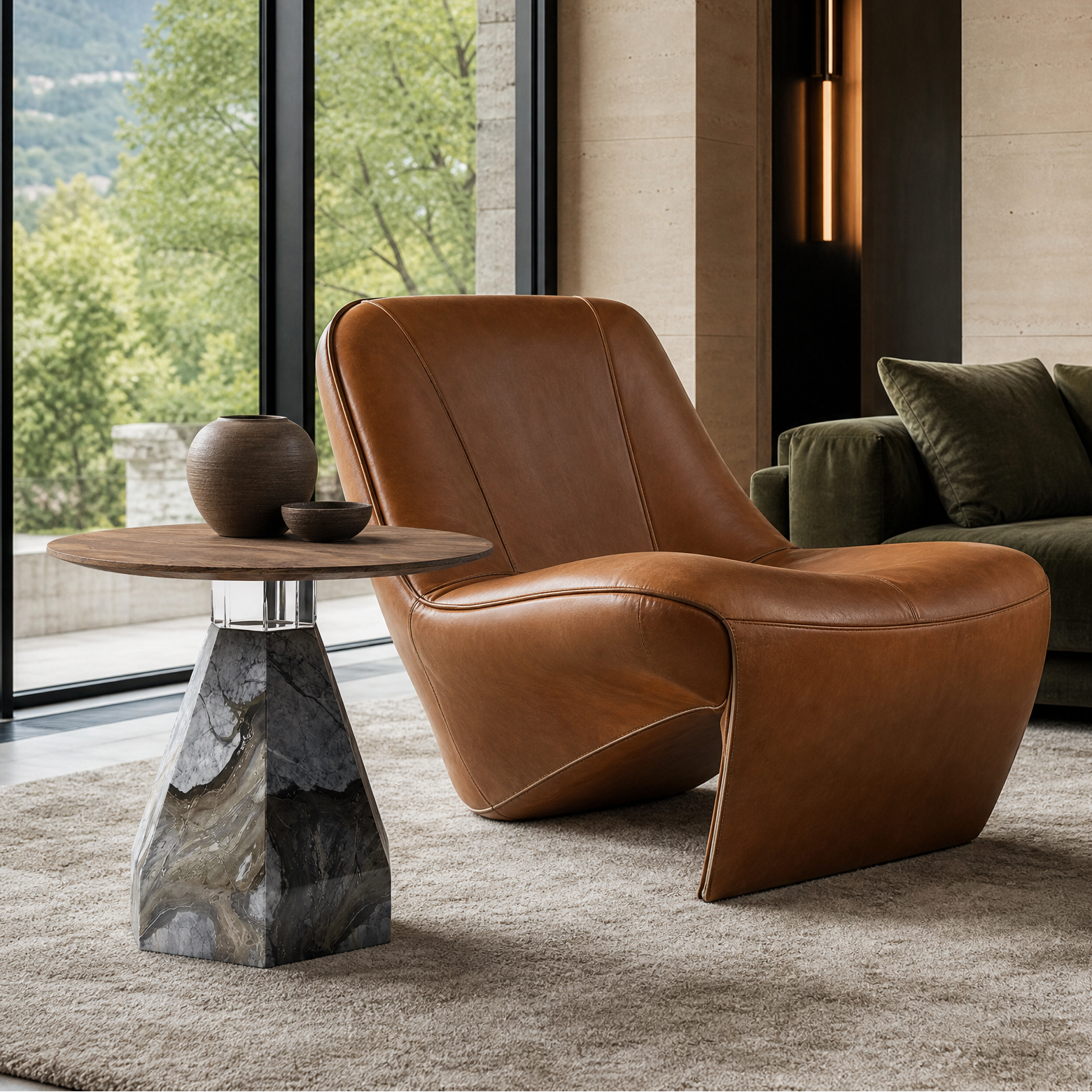 Savile Marble Side Table