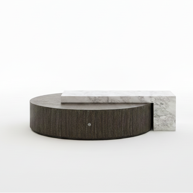 Wren Marble & Wood Coffee Table