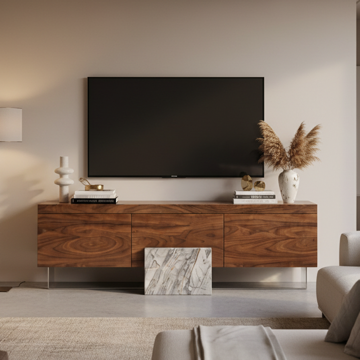 Tavistock Marble & Wood TV Unit