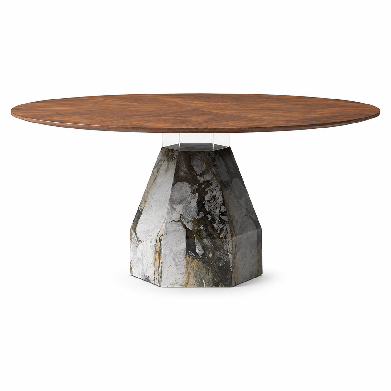 Astor Wood & Marble Dining Table