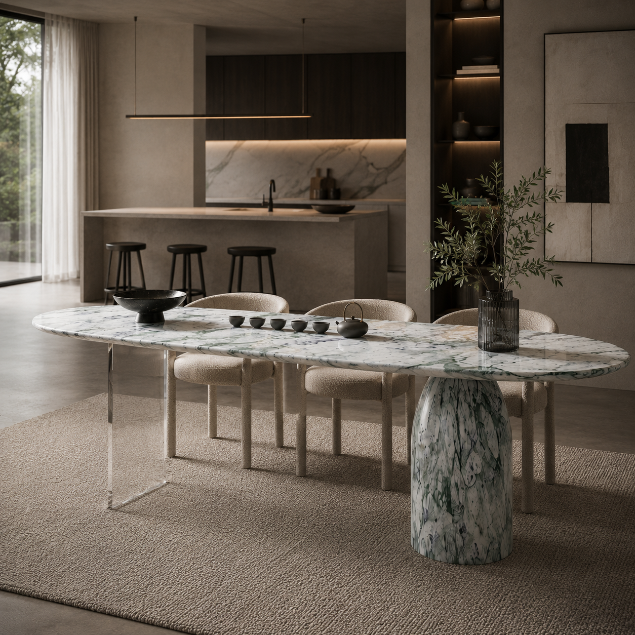 Devonshire Marble Dining Table
